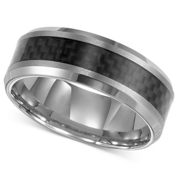 Aprilsplace Other - Tungsten and Carbon Fiber Inlay Wedding Band 11